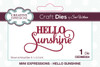 3 Pack Creative Expressions Craft Dies By Sue Wilson-Mini ExpressionsHello Sunshine CEDME054