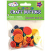 6 Pack Krafty Kids Craftwood Craft Buttons Assorted 40/Pkg-Colored CW341 - 775749149777