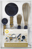 Wilton Kitchen Utensils Mix And Measure Set 10/Pkg-Navy Blue And Gold W30069 - 070896051073