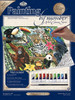 3 Pack Royal Paint By Number Kit Artist Canvas Series 11"X14"-Zoo Montage PCL-3 - 090672125194