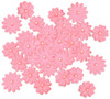 6 Pack Multicraft Handmade Paper Flowers 32/Pkg-Pink W/Pearl FE262-B