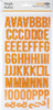 3 Pack - Simple Stories Color Vibe Foam Alpha Stickers 6"X12" 129/Pkg-Orange - SSCVS-13438 - 817254010767
