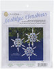Solid Oak Nostalgic Christmas Beaded Crystal Ornament Kit-Shimmer Snowflakes Makes 3 - NCHBOK-026 - 845227052247