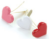 4 Pack Creative Impressions Painted Metal Paper Fasteners 50/Pkg-Hearts Red, White & Pink CI90393