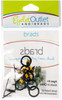 6 Pack - Eyelet Outlet Shape Brads 12/Pkg-Wizard - QBRD2-184 - 810787025512