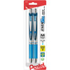 2 Pack Pentel EnerGel RTX Retractable Liquid Gel Pen .7mm 2/Pkg-Sky Blue -BL77BP2-S - 072512254646