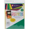 3 Pack - Hygloss Corrugated Sheets 8.5"X11" 8/Pkg-Brights - 19858 - 081187198582