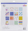 Pinkfresh Studio Double-Sided Paper Pack 12"X12" 16/Pkg-Let's Stay Home, 8 Designs/2 Each PFLSH120 - 736952867438