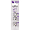 3 Pack Wilton Decorating Tip Set 3/Pkg-Left Hand #59, #97 & #116 Petal W418-612 - 070896046123