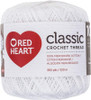 3 Pack - Red Heart Classic Crochet Thread Size 10-White - 144-201 - 073650810473