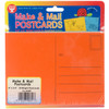 3 Pack Hygloss Mighty Bright Make & Mail Postcards 4"X5.5" 25/Pkg-Assorted Bright Colors 42691 - 081187426913