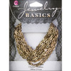 3 Pack Cousin Jewelry Basics Metal Chain 100"-Antique Gold Small Oval 34718001 - 016321049482