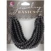 3 Pack - CousinDIY Jewelry Basics Glass Beads 4mm 300/Pkg-Black Opaque Round - 34713002 - 016321050785