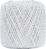 3 Pack Aunt Lydia's Metallic Crochet Thread Size 10-White & Silver 154M-0001S