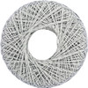 3 Pack Aunt Lydia's Metallic Crochet Thread Size 10-Silver & Silver 154M-0410S