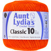 3 Pack - Aunt Lydia's Classic Crochet Thread Size 10-Pumpkin - 154-431 - 073650907876
