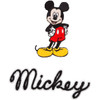 3 Pack Simplicity Iron-On Applique-Mickey Mouse Body W/Script 19311540