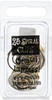 6 Pack Metal Spiral Clips .75" 25/Pkg-Gold & Silver CI85001 - 871097009814