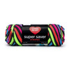 3 Pack - Red Heart Super Saver Yarn-Neon Stripes - E300B-3957 - 073650011818