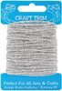 6 Pack - Design Works Craft Trim 10yd-Glitter Silver - 102-02 - 021465102023