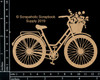 3 Pack Scrapaholics Laser Cut Chipboard 1.8mm Thick-Bicycle, 5"X3" S52286