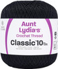 3 Pack - Aunt Lydia's Classic Crochet Thread Size 10-Black - 154-12 - 073650907739