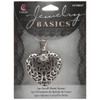 3 Pack Cousin Jewelry Basics Metal Accent 1/Pkg-Heart Scroll JBMA1-8047 - 016321042902