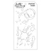 3 Pack Tim Holtz Layered Stencil 4.125"X8.5"-Splatters THS-009