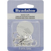 3 Pack Beadalon Small Badge Clips W/Swivel 5/Pkg-Silver-Plated 337B-008 - 035926093089