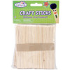 6 Pack Krafty Kids Craft Sticks-Natural 4.5" 100/Pkg CW500 - 775749065794