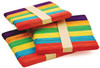 6 Pack Krafty Kids Craft Sticks-Colored 4.5" 100/Pkg CW502