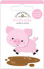 6 Pack Doodlebug Doodle-Pops 3D Stickers-Piggy DP5859