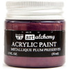 3 Pack Finnabair Art Alchemy Acrylic Paint 1.7 Fluid Ounces-Metallique Plum Preserves AAAP-64498 - 655350964498