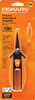 Fiskars Non-Stick Micro-Tip Pruning Snips-Black/Orange -399241 - 046561006594