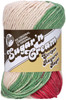 6 Pack Lily Sugar'n Cream Yarn Stripes-Holiday 102021-21532 - 057355296497