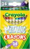 3 Pack Crayola Crayons-Metallic 24/Pkg 52-8815 - 071662088156