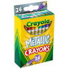 3 Pack Crayola Crayons-Metallic 24/Pkg 52-8815