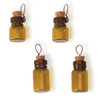 3 Pack - Solid Soak Steampunk Glass Accents 4/Pkg-Poison Bottle - STEAM091