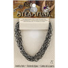 3 Pack Steampunk Metal Chain 39" -Antique Silver Style A -STEAM283 - 845227042439