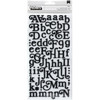 3 Pack - Soho Garden Thickers Alphabet Stickers 5.5"X11" 147/Pkg-Glitter Foam Boho/Black - 53423 - 718813534239