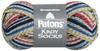 6 Pack - Patons Kroy Socks Yarn-Blue Striped Ragg - 243455-55102 - 057355338944