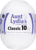 2 Pack - Aunt Lydia's Classic Crochet Thread Size 10 Jumbo-White - 153-201 - 073650902598