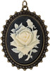 3 Pack Tim Holtz Assemblage Pendant -Rose Cameo THA20078