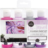 American Crafts Color Pour Pre-Mixed Paint Kit 4/Pkg-Mulberry Bliss 353828 - 718813538282