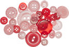 3 Pack - Buttons Galore Button Mason Jars-Valentine - MJ-122