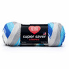 3 Pack - Red Heart Super Saver Yarn-Calm Stripe - E300B-4147 - 073650032202