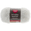 3 Pack - Red Heart Scrubby Sparkle Yarn-Marshmallow - E851-8001 - 073650013324