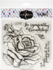 Colorado Craft Company Clear Stamps 6"X6"-Sympathy & Friendship Rose-Big & Bold C3BB240 - 857287008423