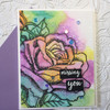 Colorado Craft Company Clear Stamps 6"X6"-Sympathy & Friendship Rose-Big & Bold C3BB240