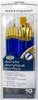 3 Pack - Royal & Langnickel(R) Gold Taklon Super Value Pack Brush Set-10/Pkg - SVP1 - 090672050205